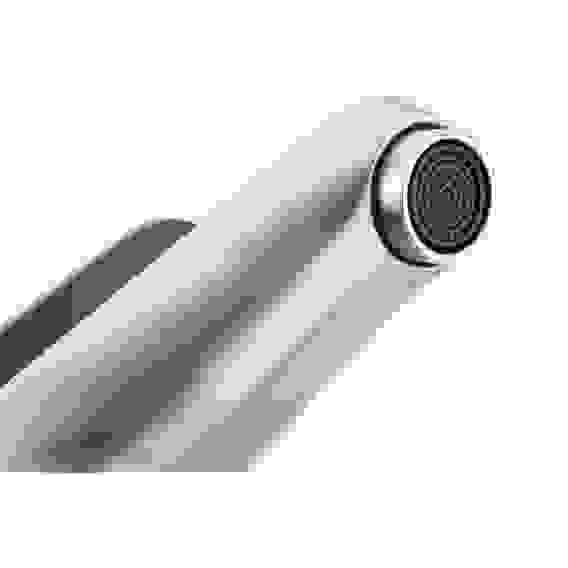 Смеситель для раковины 35к F1048 (литой, п/гайку, САТИН, нерж.сталь) FRAP