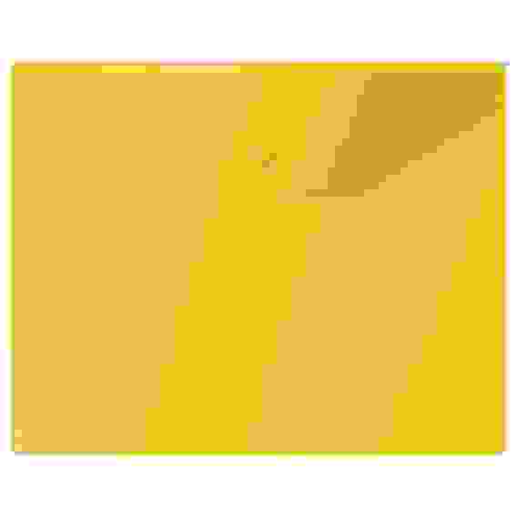 Папка-конверт на кнопке СТАММ А5 (190*240мм), 150мкм, пластик, прозрачная, желтая