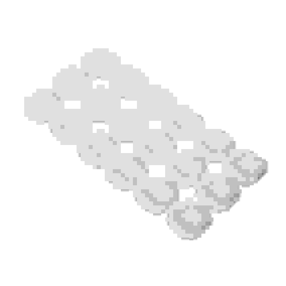 Держатели для гирлянд и проводов, самоклеящиеся, 18шт, 15х15мм, PP СНОУ БУМ