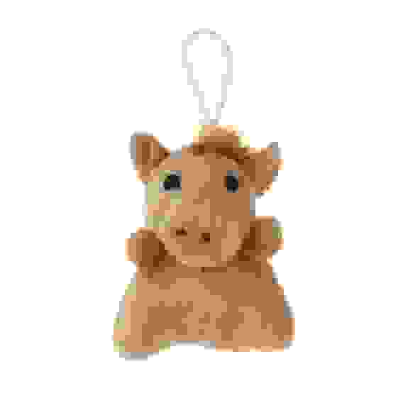 Сувенир мягкий в виде лошадки с украшением 6x5x5 см, полиэстер, 9 дизайнов СНОУ БУМ