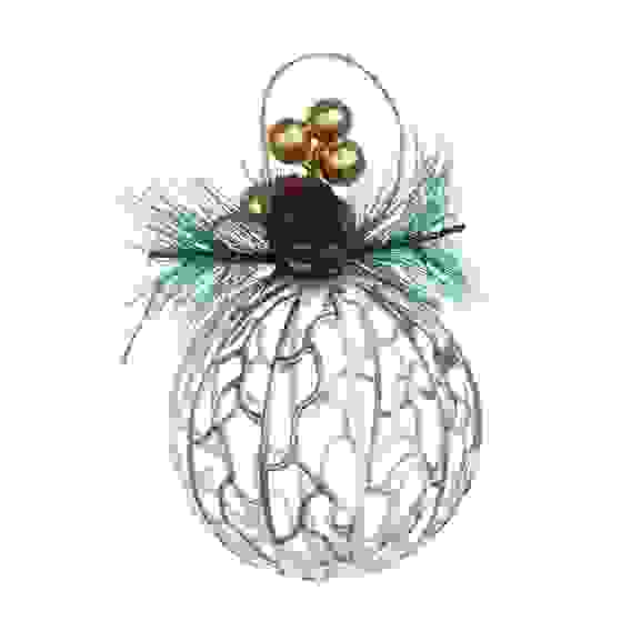 Шар с декором, 9 см, пластик, 26-633 СНОУ БУМ