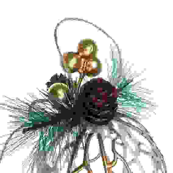 Шар с декором, 9 см, пластик, 26-633 СНОУ БУМ