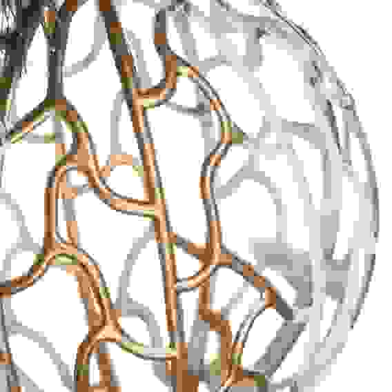 Шар с декором, 9 см, пластик, 26-633 СНОУ БУМ
