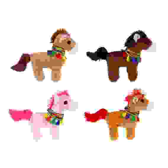 Магнит Лошадка 10x9x2 см, полиэстер, металл, 4 дизайна СНОУ БУМ