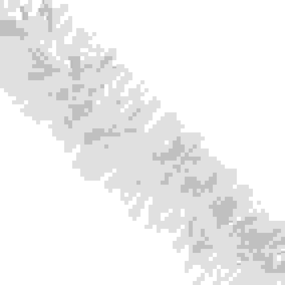 Мишура 10x200см, ПЭТ, белая, 26-333 СНОУ БУМ