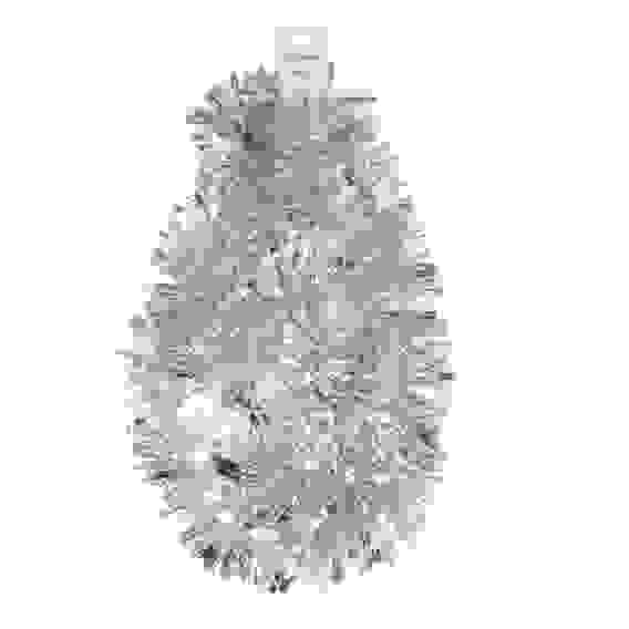 Мишура 10x200см, ПЭТ, серебро, 26-334 СНОУ БУМ