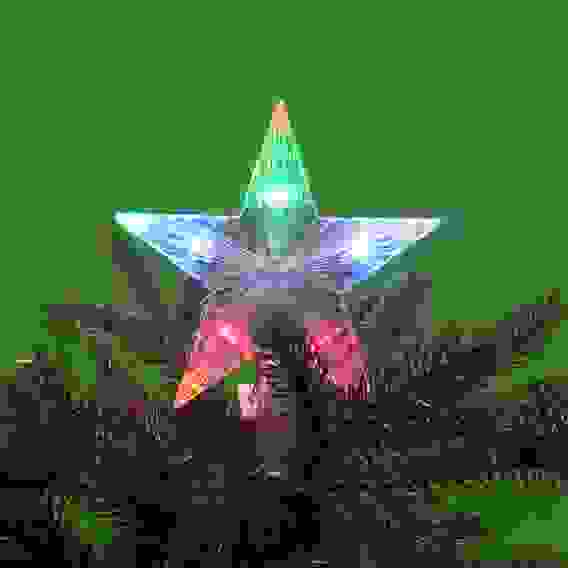 Гирлянда эл. макушка на ёлку 15см, 10 LED, мульти, пост.свечение, ПВХ прозрач., 220В СНОУ БУМ