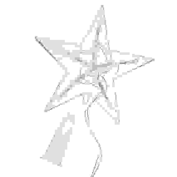 Гирлянда эл. макушка на ёлку 15см, 10 LED, мульти, пост.свечение, ПВХ прозрач., 220В СНОУ БУМ