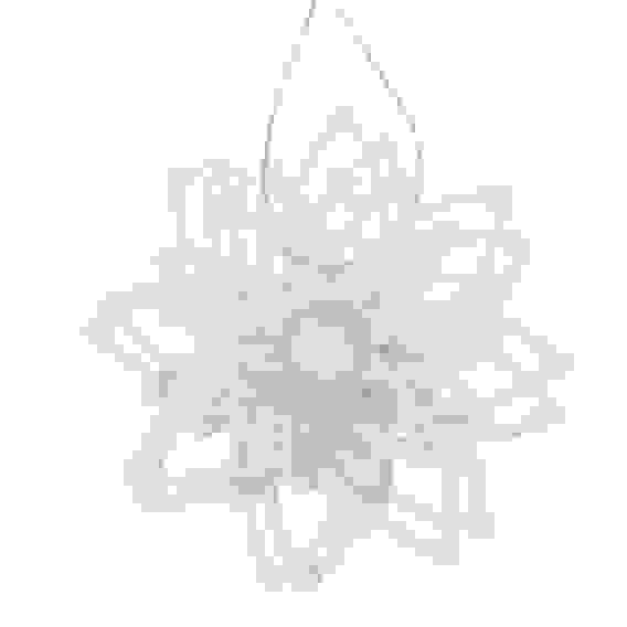 Цветок 1 шт, 9 см, пластик, 26-819 СНОУ БУМ