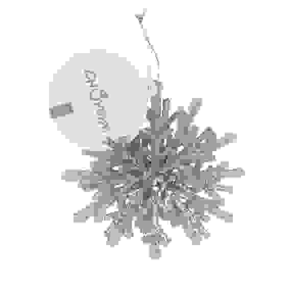 Подвеска декоративная "Снежинка" 12 см, пластик, глиттер, золото СНОУ БУМ