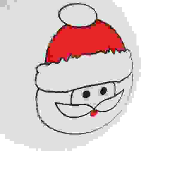 Шар 8 см, белый, Дед мороз 26-468 СНОУ БУМ