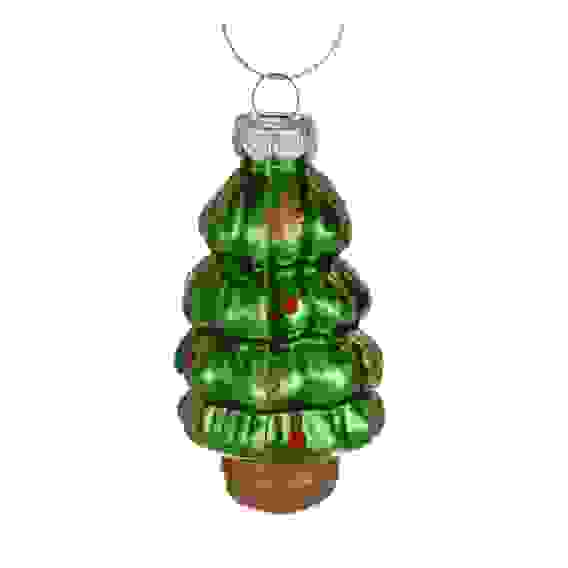 Подвеска декоративная "Елочка" 9,1x4,4 см стекло СНОУ БУМ