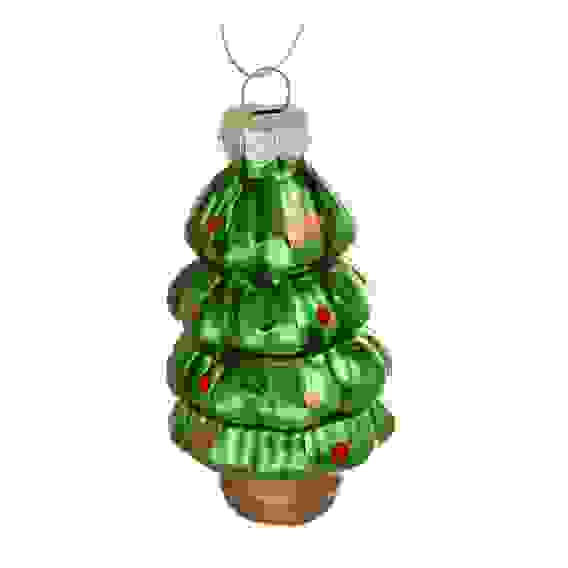 Подвеска декоративная "Елочка" 9,1x4,4 см стекло СНОУ БУМ