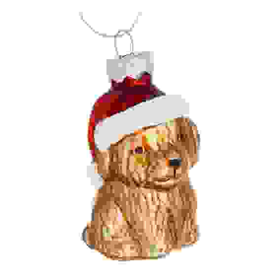 Подвеска декоративная "Собачка" 7,8x4,2 см стекло СНОУ БУМ