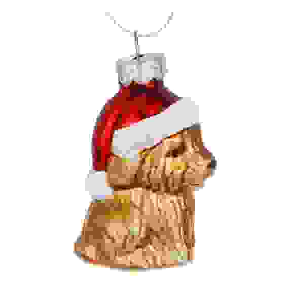 Подвеска декоративная "Собачка" 7,8x4,2 см стекло СНОУ БУМ