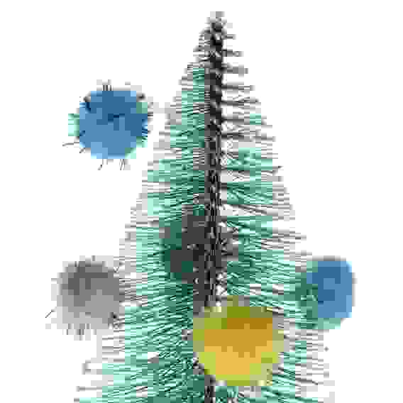 Елка ершик, зеленая, 20 см, пластик, дерево, 26-54 СНОУ БУМ