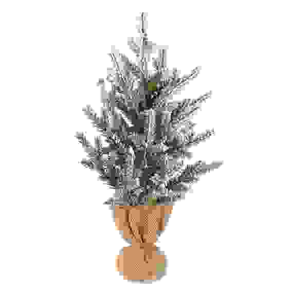 Елочка литая 100% РЕ, на пеньке, 30 см, 26-62 СНОУ БУМ