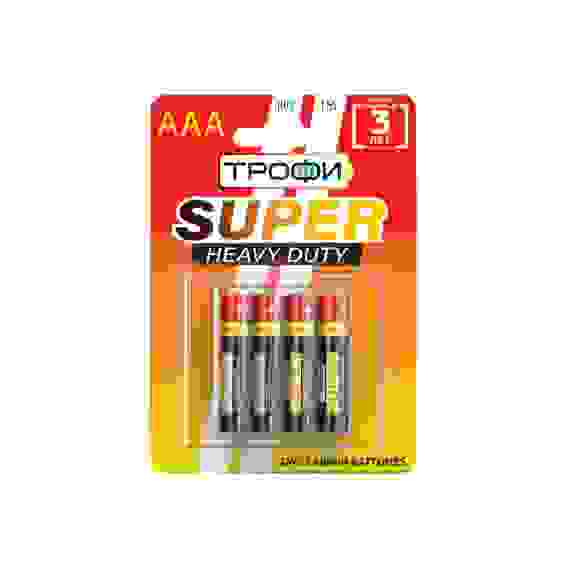 Элемент питания R03-4BL Трофи, SUPER HEAVY DUTY Zinc цена за 1 шт