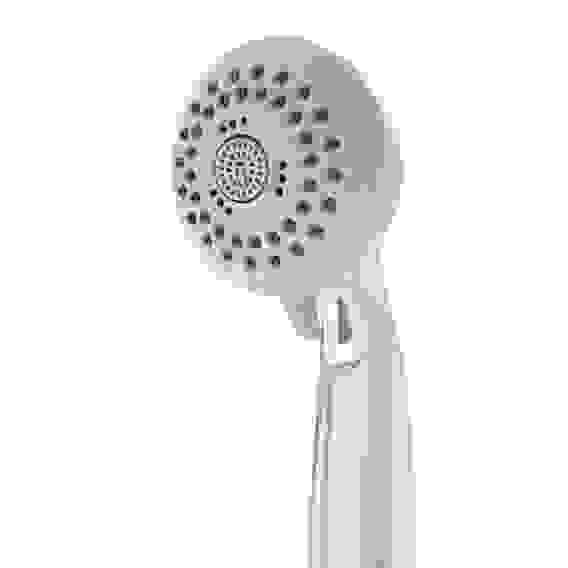 Смеситель для ванны Кварц, круглый излив 40см, керам. кран-буксы 1/2, душ. набор, латунь, хром RAIN