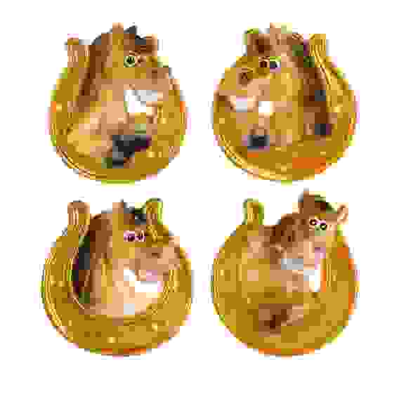 Магнит Лошадь 5,6х6,5 см, полистоун, 4 дизайна СНОУ БУМ