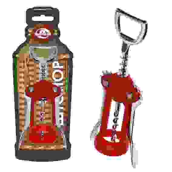 Штопор красный (пласт/мет) упак Z13-46