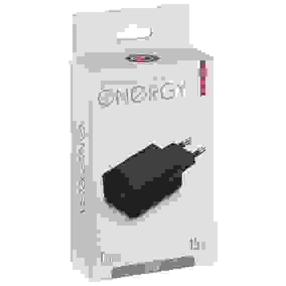 Сетевое зарядное устройство Energy ET-40 PRO, 15 Вт, цвет черный
