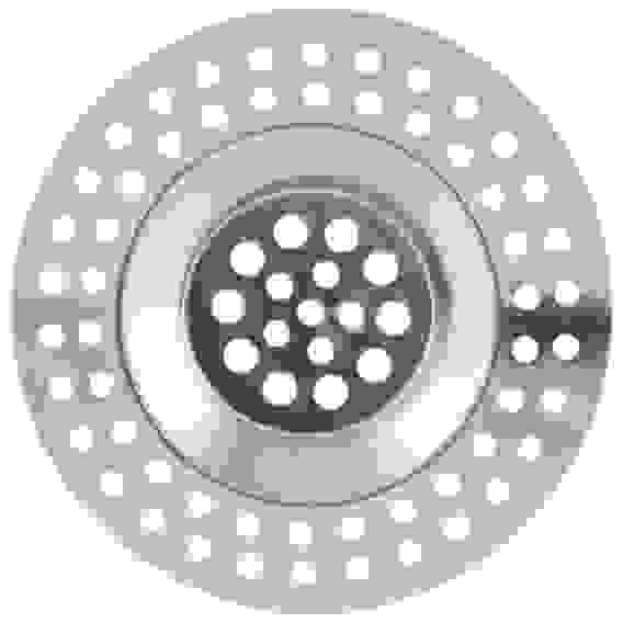Сито в раковину никелированное