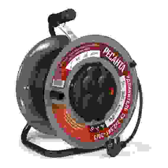 Удлинитель силовой на металлической катушке, СУ-3х2,5КГ-30/3 (с выкл., 4 розетки, IP44) Ресанта