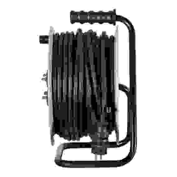 Удлинитель силовой на металлической катушке, СУ-3х2,5КГ-30/3 (с выкл., 4 розетки, IP44) Ресанта