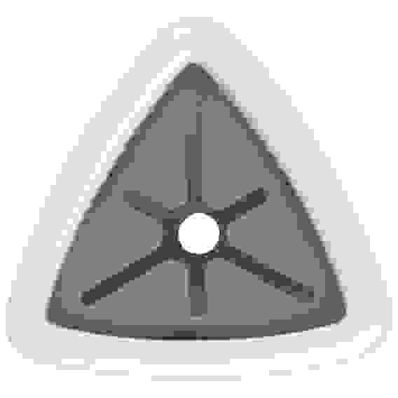 Держатель для полотенец на самоклеящейся основе "Объемный треугольник", белый (пластмасса)