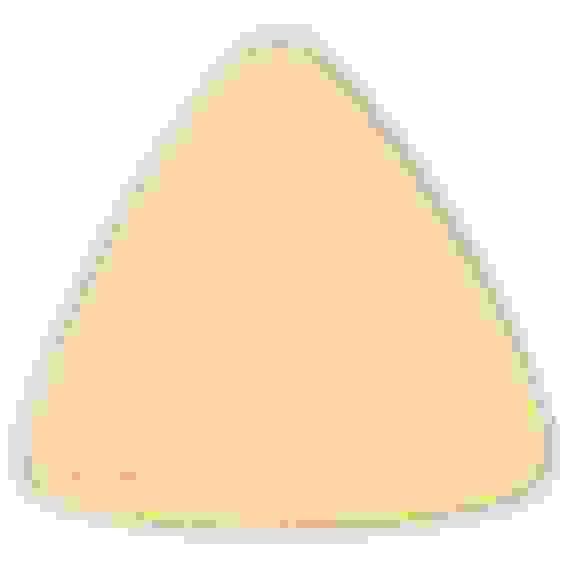 Держатель для полотенец на самоклеящейся основе "Объемный треугольник", белый (пластмасса)