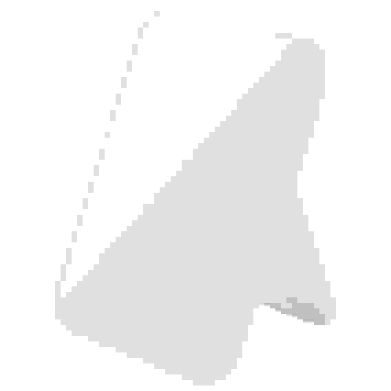 Зеркало косметическое настольное, 14*20 см, цвет: белый