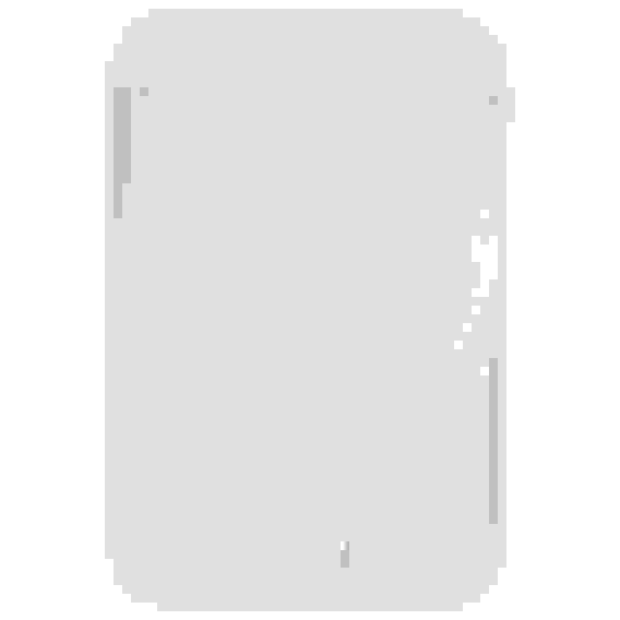 Зеркало косметическое настольное, 14*20 см, цвет: белый