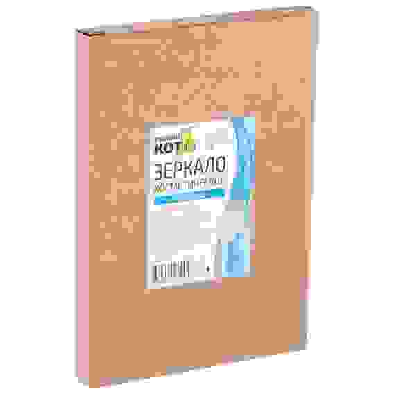 Зеркало косметическое настольное, 14*20 см, цвет: белый