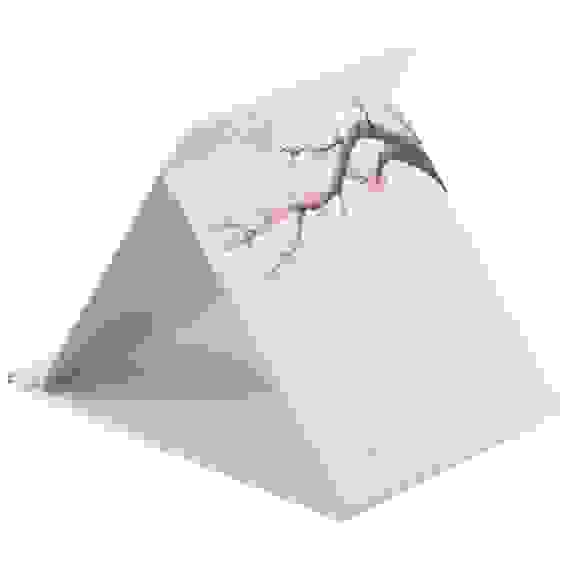 Зеркало косметическое складное, 15*21 см, дизайн: Сакура (стекло, картон)
