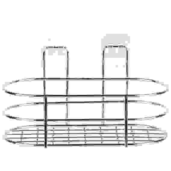 Корзинка подвесная овальная BASIC (крепление: самоклеящаяся основа), хром