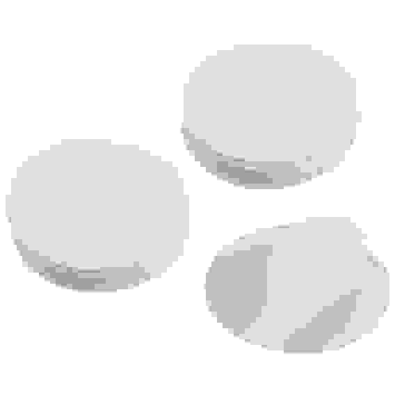 Липучки-крепления самоклеящиеся круглые, 5 шт, белый