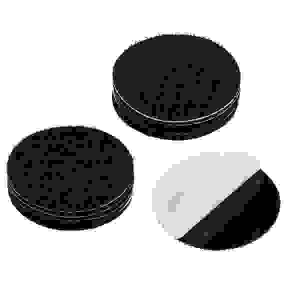 Липучки-крепления самоклеящиеся круглые, 5 шт, черный