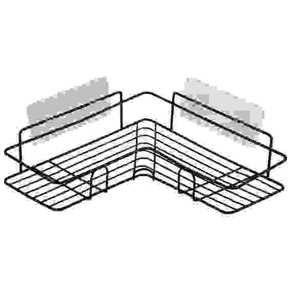 Полка подвесная угловая GRAPHITE, 26*26*4,5 см