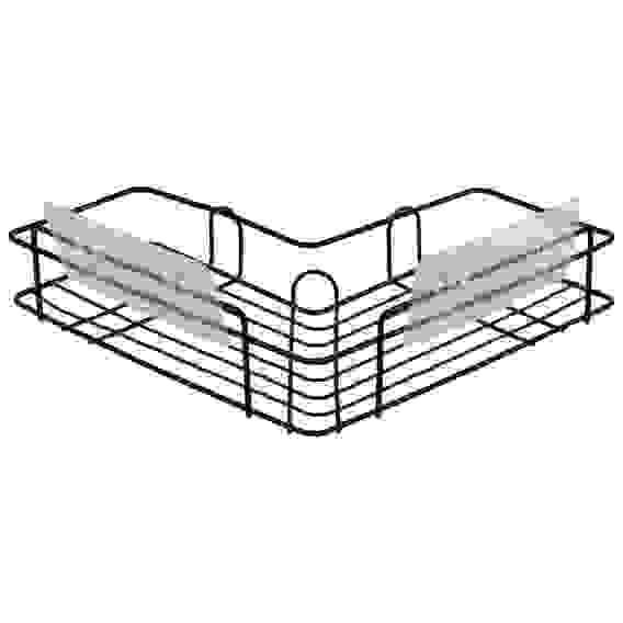 Полка подвесная угловая GRAPHITE, 26*26*4,5 см