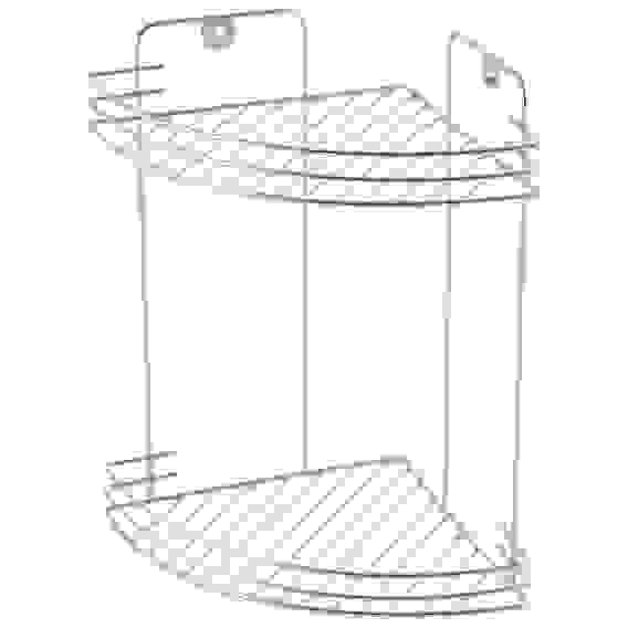 Полка угловая двухъярусная W2672С-2