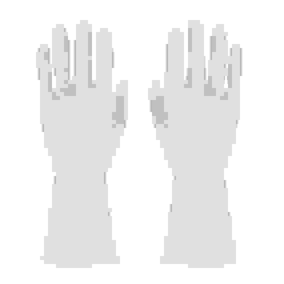 Перчатки хозяйственные ультра-прочные, тм VETTA, ПВХ, 55 гр, размер M, цвет белый, поливинилхлорид