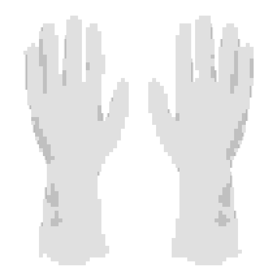 Перчатки хозяйственные ультра-прочные, тм VETTA, ПВХ, 55 гр, размер M, цвет белый, поливинилхлорид