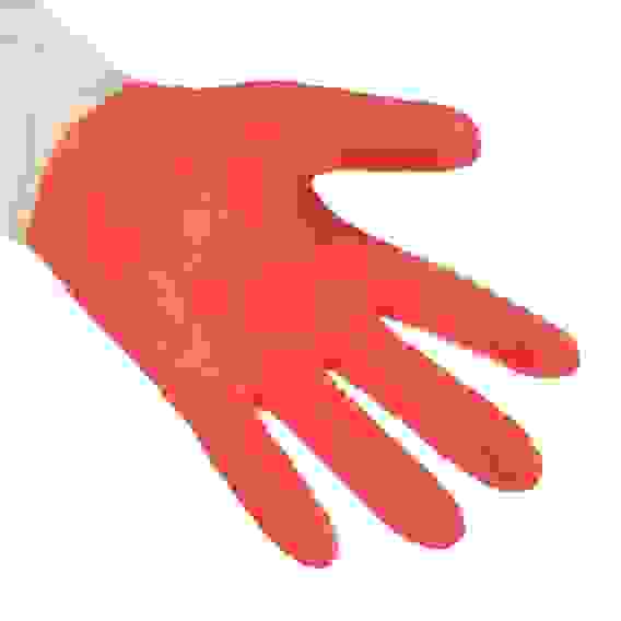 Перчатки хозяйственные тм Archdale, прочные,красно-белые в инд. упак. р. L