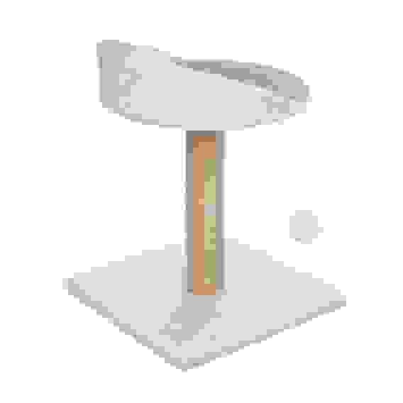 Когтеточка-столбик для кошек тм VETTA, с лежанкой и игрушкой, 30x30x40см