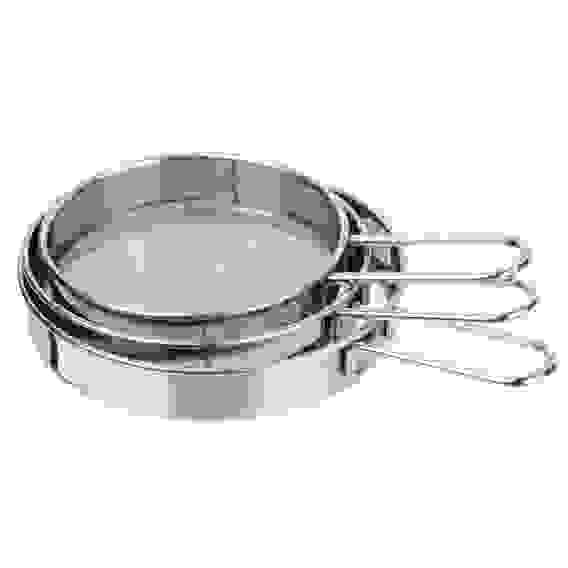 Набор сит для сахарной пудры и какао тм VETTA 3 пр, 7,5/9/10см, нерж.сталь