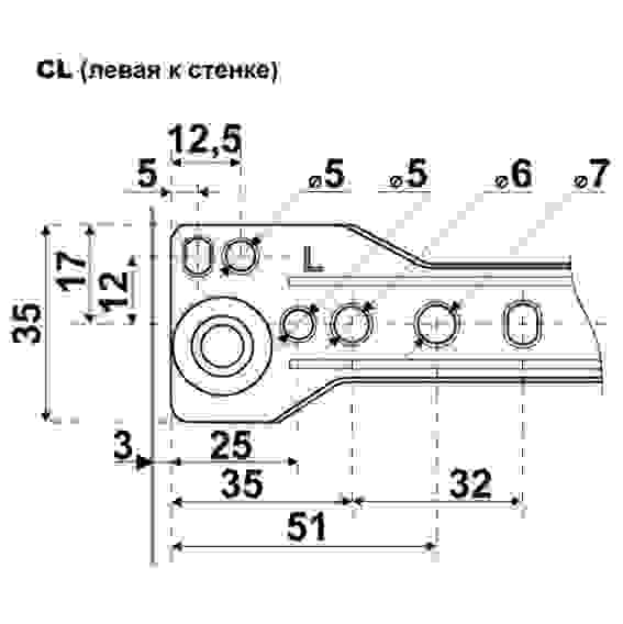 Направляющие роликовые(компклект) 400/0,8мм черный StahlBuro