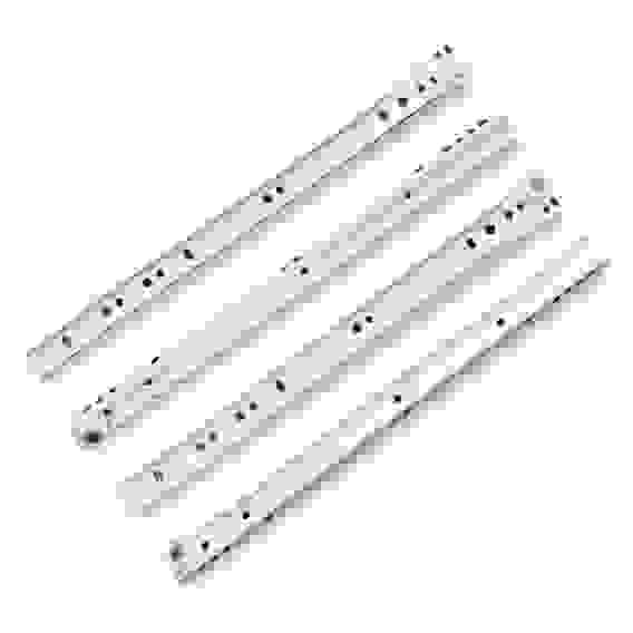 Направляющие роликовые(компклект) 350/0,8мм белые StahlBuro