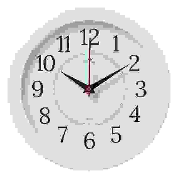 Часы настенные круг d=24,5см, корпус белый "Классика" "Рубин"