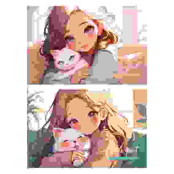 Альбом для рисования 20л., А4, на скрепке BG "Cute pet"